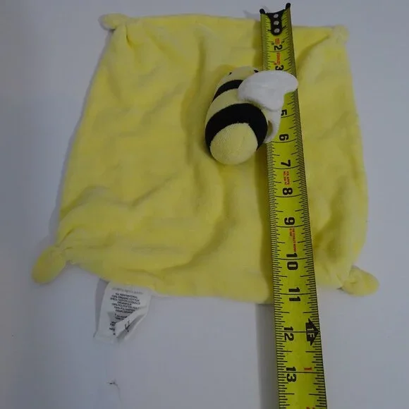 Burts Bees Baby Bee Plush Lovey Yellow Organic Cotton Infant Security Blanket - Picture 9 of 9